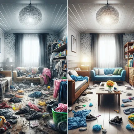 Преображение Гостиной: До и После Генеральной Уборки